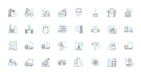 Modern Warfare linear icons set. Warfare, Combat, Warfare game, Advanced Stock Illustration