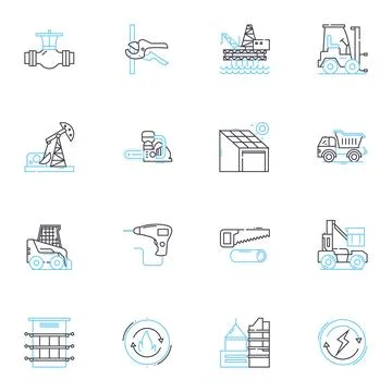 Modern Warfare linear icons set. Warfare, Combat, Warfare game, Advanced Stock Illustration