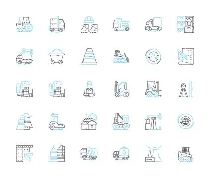 Modern Warfare linear icons set. Warfare, Combat, Warfare game, Advanced Stock Illustration