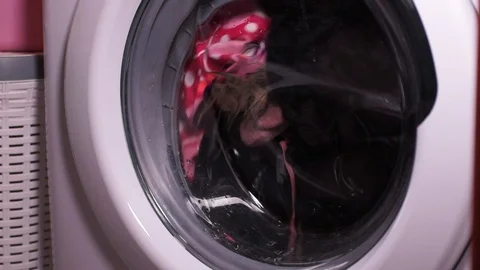 Modern Washing Machine Stock Footage 121523134