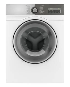 Modern washing machine isolated on white background. 3d illustration Stock Illustration