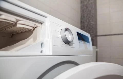 Modern washing machine Stock Photos