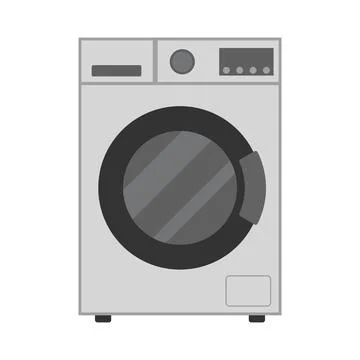 Modern Washing Machine Vector Illustration Stock Illustration