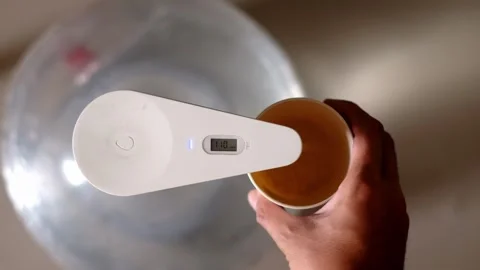 Modern Water Pump with Digital TDS Meter Stock Footage 307570147