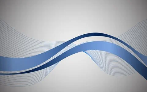 Modern wave curve abstract presentation background. vector illustration. Stock Illustration