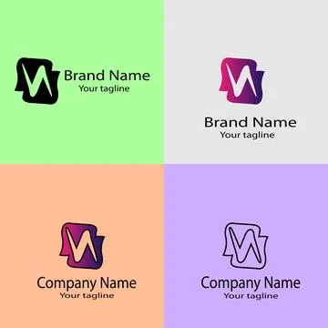 Modern Wave Logo Stock Illustration