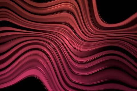 Modern wave pattern with a black background. Illustration Stock Photos