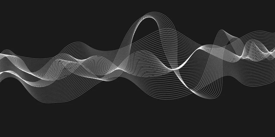 Modern wave Wave Lines Pattern Striped background 스톡 일러스트