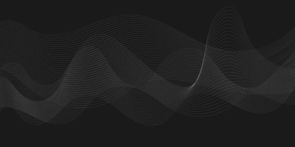 Modern wave Wave Lines Pattern Striped background Illustrazione stock