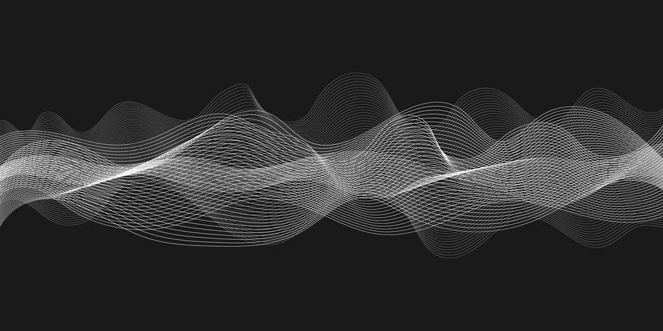 Modern wave Wave Lines Pattern Striped background 스톡 일러스트