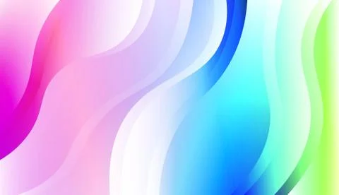 Modern Wavy Background. For Creative Templates, Cards, Color Covers Set. Vect Stock Illustration