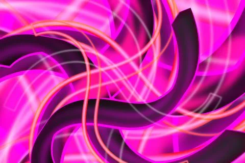Modern wavy style with 3d lines creative with pink color vector background イラスト素材