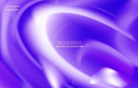 Modern wavy style cool blue color background design vector template Stock Illustration