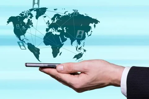 Modern way of communication Stock Illustration