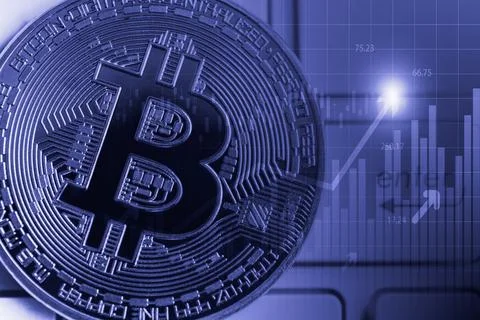 Modern way of exchange. Bitcoin is convenient payment in global economy mar.. Stock Photos