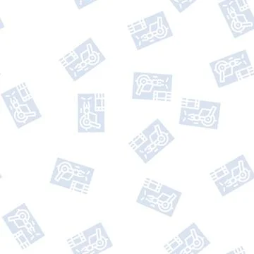 Modern weapon plan glyph vector seamless pattern 스톡 일러스트