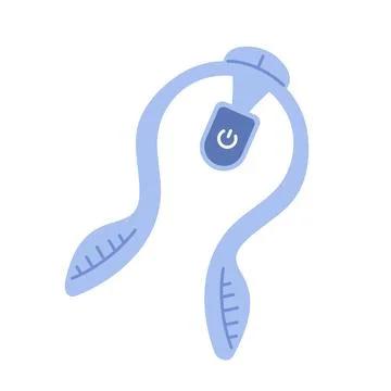 Modern wearable device with vibration feedback to improve posture and relieve Stock Illustration