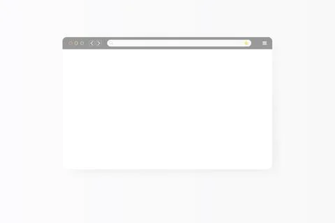 Modern web browser window design isolated on white background. Web window screen 스톡 일러스트