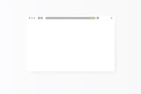Modern web browser window design isolated on white background. Web window screen 스톡 일러스트