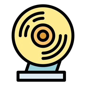 Modern web camera broadcasting live video content on internet 스톡 일러스트