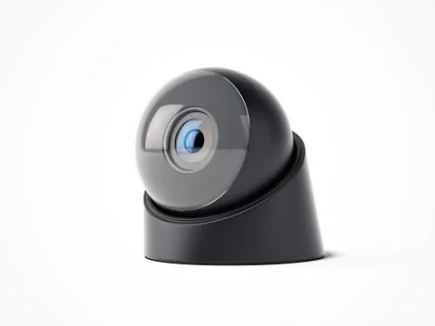 Modern web camera isolated on a white background. 3d rendering イラスト素材