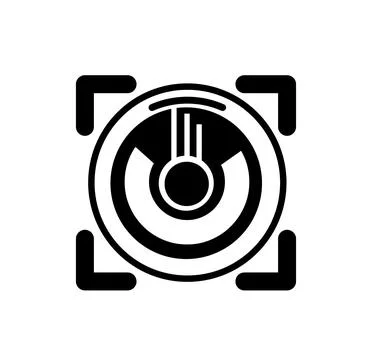 Modern web camera for photo shoot vector logo and icon Illustrazione stock