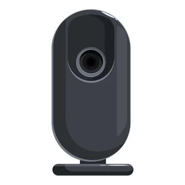 Modern web camera is recording video content on white background Illustrazione stock
