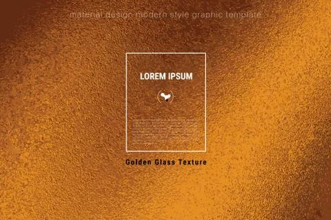 Modern web design template with golden texture Stock Illustration