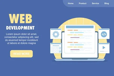 Modern web development icon for website builder and app creation イラスト素材
