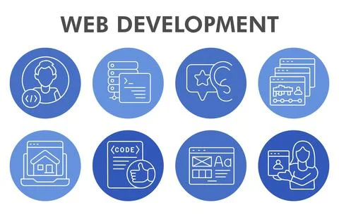 Modern web development Infographic design template. Programming inphographic Stockillustratie