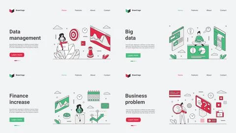 A modern web template vector illustration specifically designed for efficient 스톡 일러스트