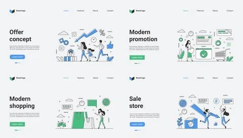 This is a modern web template vector illustration designed specifically for Stock Illustration