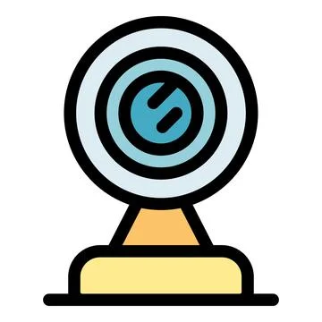 Modern webcam icon for digital communication Stock Illustration