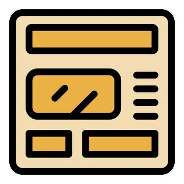 Modern webpage design showing content blocks and navigation bar 스톡 일러스트