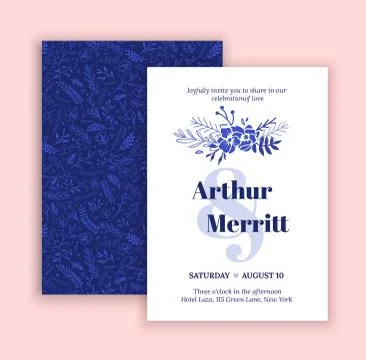 Modern Wedding Collection Stock Illustration