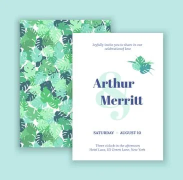 Modern Wedding Collection Stock Illustration