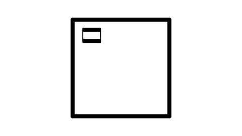 A modern white and black square featuring multiple layout elements. Stock Footage 334931161