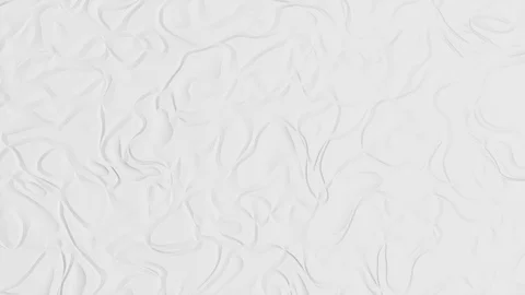 Modern white background with abstract ripples pattern - seamless looping (4K) Stock-Footage 99462915