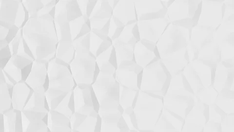 Modern white background of geometric structures in motion, seamless looping Vidéo 98294131