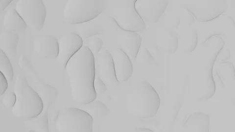 Modern white background with smooth round surface structure - seamless looping Video stock 81046056