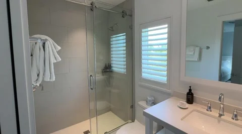 Modern White Bathroom Stock Footage 254908315