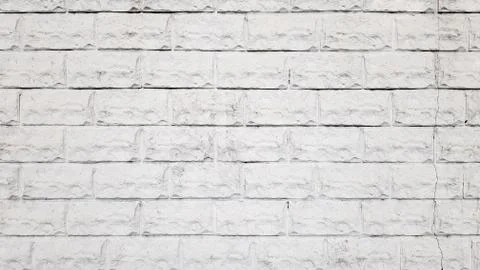 Modern white brick wall texture for background. Weathered abstract. White bri Stockfoto's