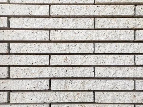 Modern white brick wall texture background for wallpaper. Stock Photos