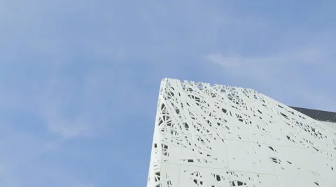 Modern white building Stock Footage 66450924