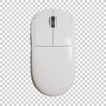 Modern White Computer Mouse Ilustración de archivo