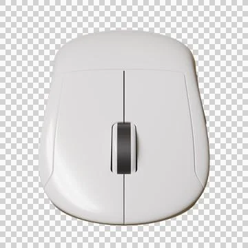 Modern White Computer Mouse Ilustração Stock