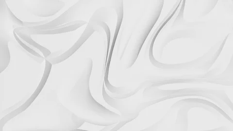 Modern white design background with abstract structures - seamless looping (4K) Stock Footage 101658014