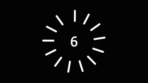 Modern white digital countdown timer Stock Footage 143451799