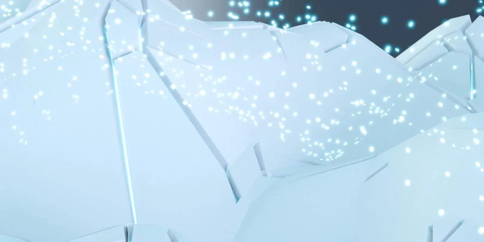 Modern white high-tec technology surface wallpaper background backdrop 3d render Stock-Illustration