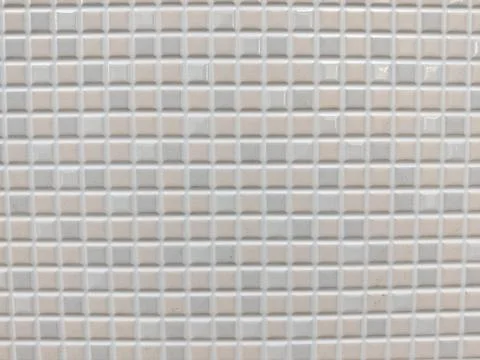 Modern White Mosaic Tile Surface Texture Background Stock Photos